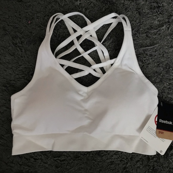 reebok women's seamless front interest sports bra